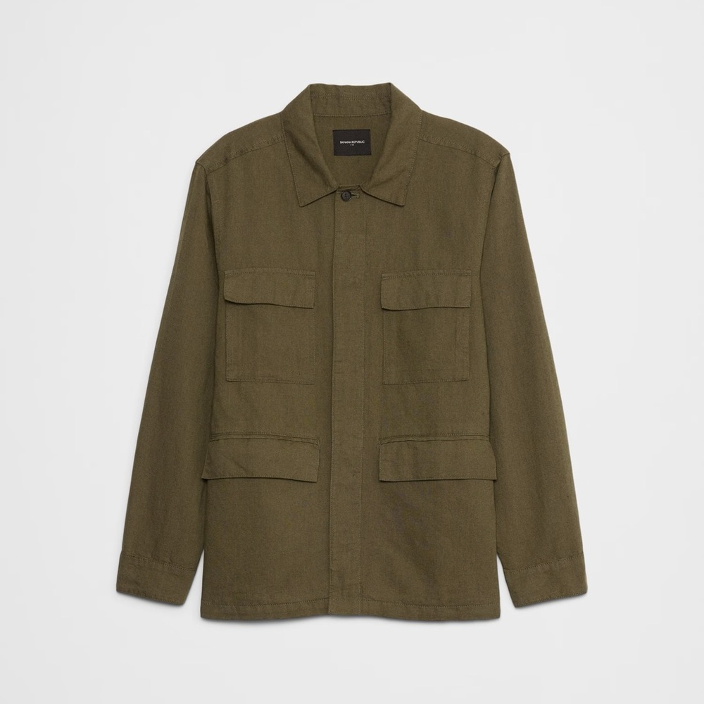 Men’s Banana Republic linen blend field jacket XXL